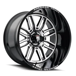 American Truxx – RESTLESS – Black – 22″x12″ -44mm – Summer Wheels – AT1915-22236BM